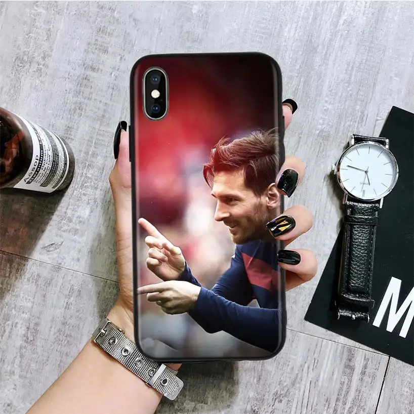 Lionel Messi черный чехол для телефона для Apple IPhone 11 Pro XS MAX XR 7 8 6 6S Plus X 10 Ten 5 5S SE Coque Shell