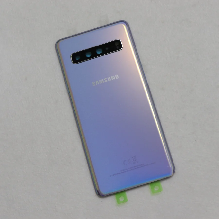 Samsung S10 5G версия оригинальная задняя Стекло Крышка для samsung Galaxy S10 5G G977 G977F G977U G977B сзади Стекло чехол - Цвет: S10 5G Silver