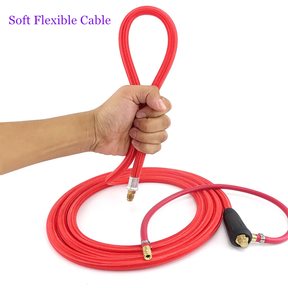 WP17FV TIG Welding Torch 150A 3m Soft Hose Argon Tungsten Arc Flexible Gas Valve Quick Connector WP17 Welder Gun welding torch