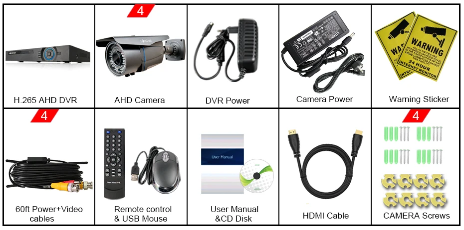 包装-DVR-4CH-室外-调焦