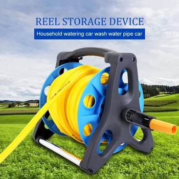 

Garden Portable Water Hose Reel Water Pipe Storage Car Washer Pipe Rack Holder Water Pipe Reel Garden Irrigation Supplies