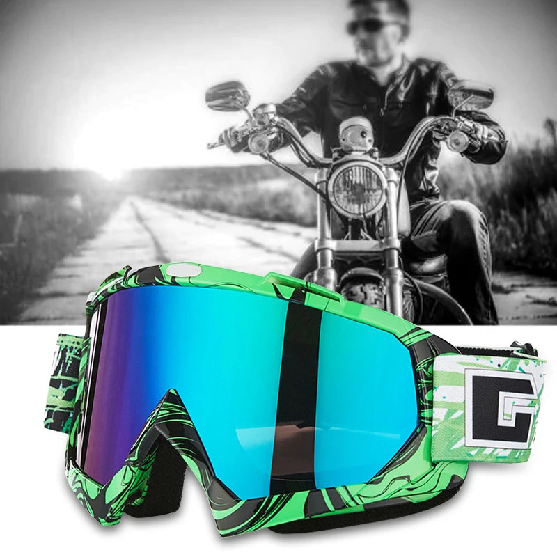 ПК мотоциклетное ветровое стекло очки спортивные очки, устойчивое к царапинам простой Стиль мотоциклетные очки для езды на велосипеде