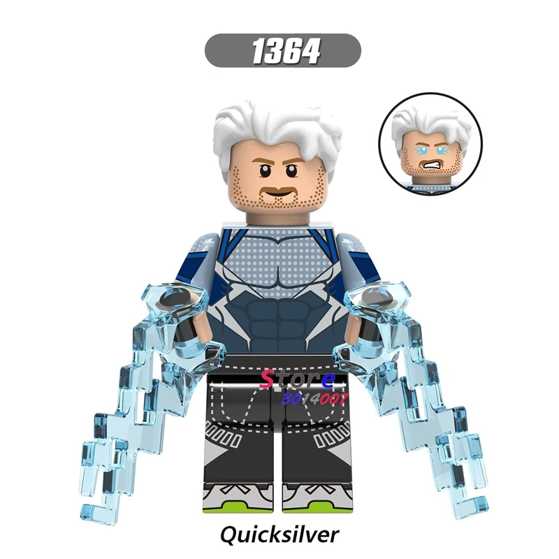 50 шт. Мстители эндмейд арбалон Питер Паркер Quicksilver Kingpin Tony Stark красный череп карликовый строительный блок для детей игрушки - Цвет: XH1364