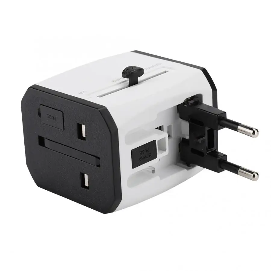 2USB+ тип-c Международный адаптер для путешествий Быстрая зарядка Универсальный адаптер питания Разъем для ноутбуков планшеты мобильный телефон 100-240 В