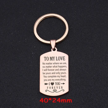 

To Valentine's Gift No Matter Where We Are No Matter What Happens You Complete My Heart To My Love Keychain Jewelry