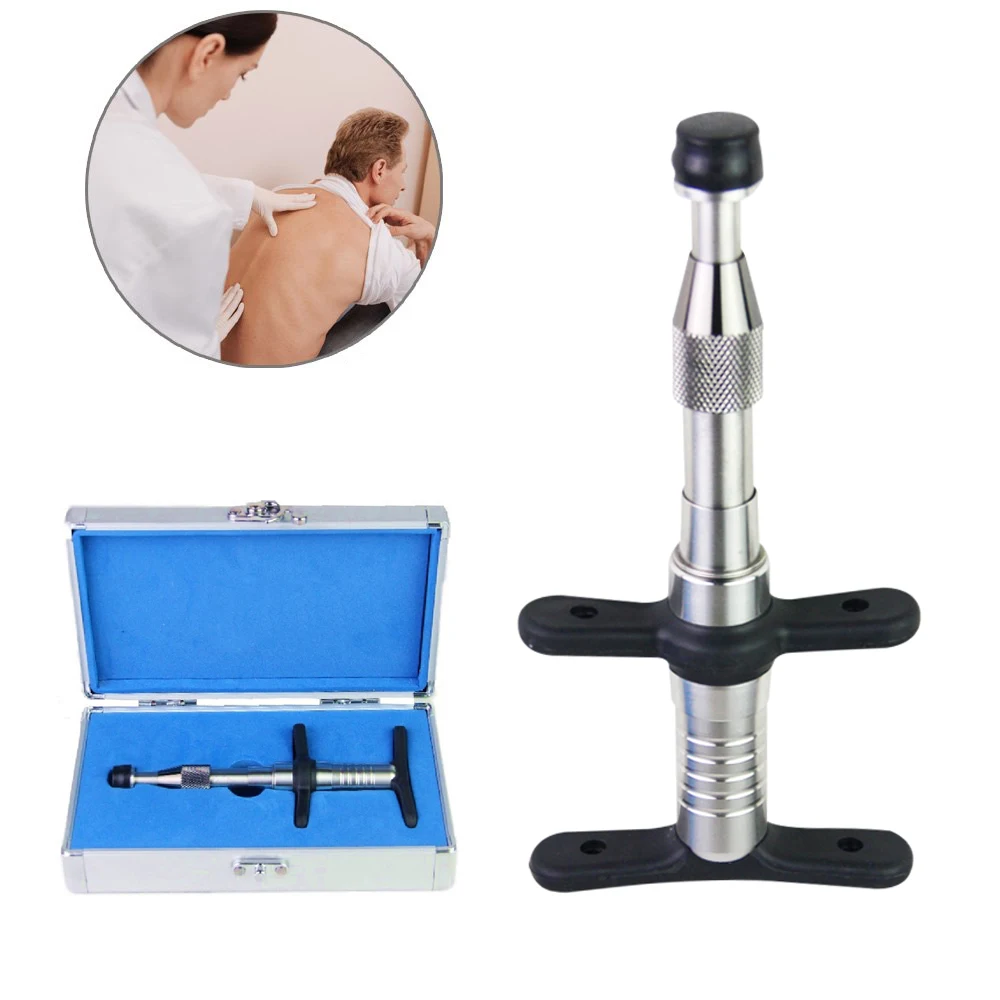 

Single Head Portable Chiropractic Gun Manual Spinal Correction Tool Massager Medical Therapy Gun AMCT Activator Point Gun