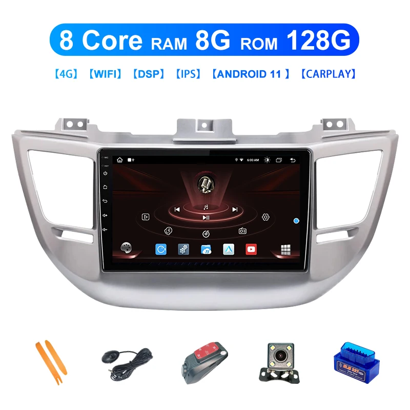 

Zltoopai 8G/128G Android 11 Auto Radio For Hyundai Tucson IX35 2015-2018 Car Multimedia Player GPS Navigation Head Unit Stereo