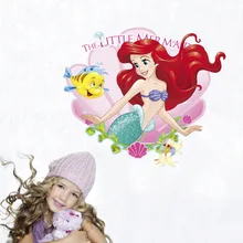 A011 Русалка Принцесса Детская комната ванная комната туалет ванная комната мультфильм водонепроницаемый мультфильм настенные наклейки Pa