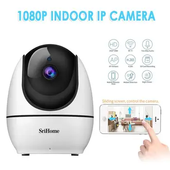 

1080P WiFi Smart Security IP Camera Built-in Mic & Speaker Support Two-way Audio Wireless Night Vision Monitor Smart Home Camera