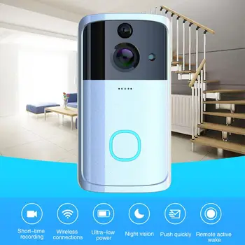 

166° Universal Multifunctional HD WiFi Door Bell Smart Video Doorbell Visual Doorbell Two Way Audio Intercom Motion Detection