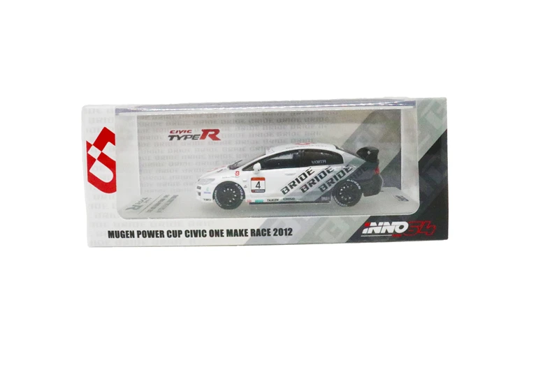 INNO64 1: 64 Honda Civic Тип R FD2#4 Невеста MUGEN POWER CUP 2012 Литой модельный автомобиль
