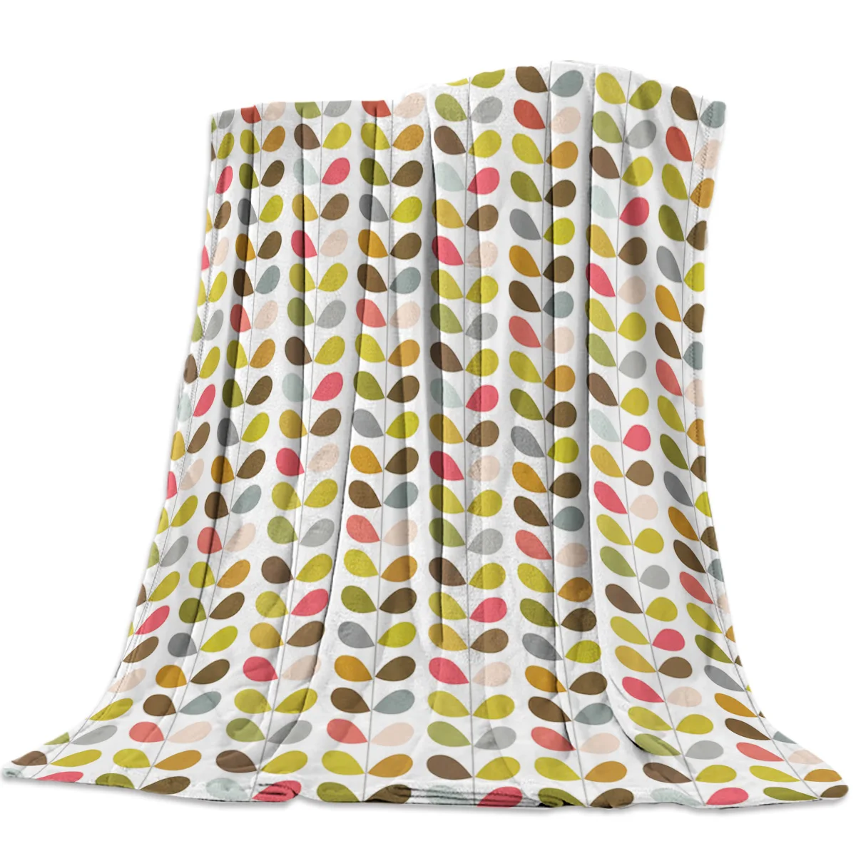 Простые геометрические Красочные листья одеяло s покрывало для кровати