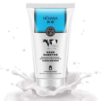 

Milk Face Wash Nourishing Cleanser Foam Facial Cleanser Moisturizing Whitening Anti-Spots Marks Deep Clean Skin Care