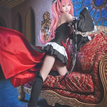 

Women Girl Coser Dress Uniform for Krul Tepes Cosplay Costume for V a m p i r e Girl Costume Dress Suit - L