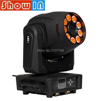 

120W Spot 9*10W Wash RGBW LED Moving Head Light Pixel Control Stage Lighting Equipment for DJ Disco Party Nightclub Pro Sound