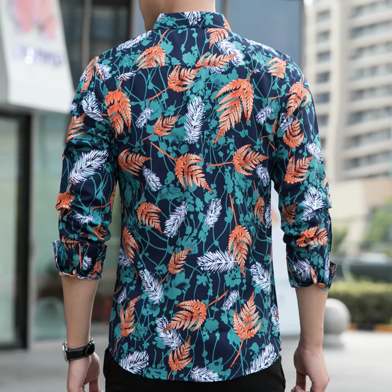 High quality men s new slim long sleeved shirt spring and autumn men s casual street 2