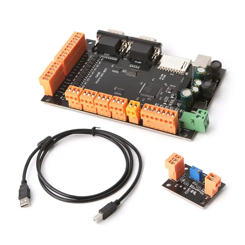 MDK2 ЧПУ USB 4 оси шагового двигателя контроллер Breakout плата с MPG интерфейс j6pdоптовая и Прямая поставка