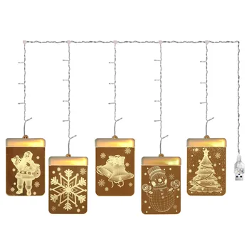 

Lights Christmas Decorative Lamps USB LED Night Light 3D Acrylic Sign Decor Decor Light Outdoor Party Garden festival 19OCT30