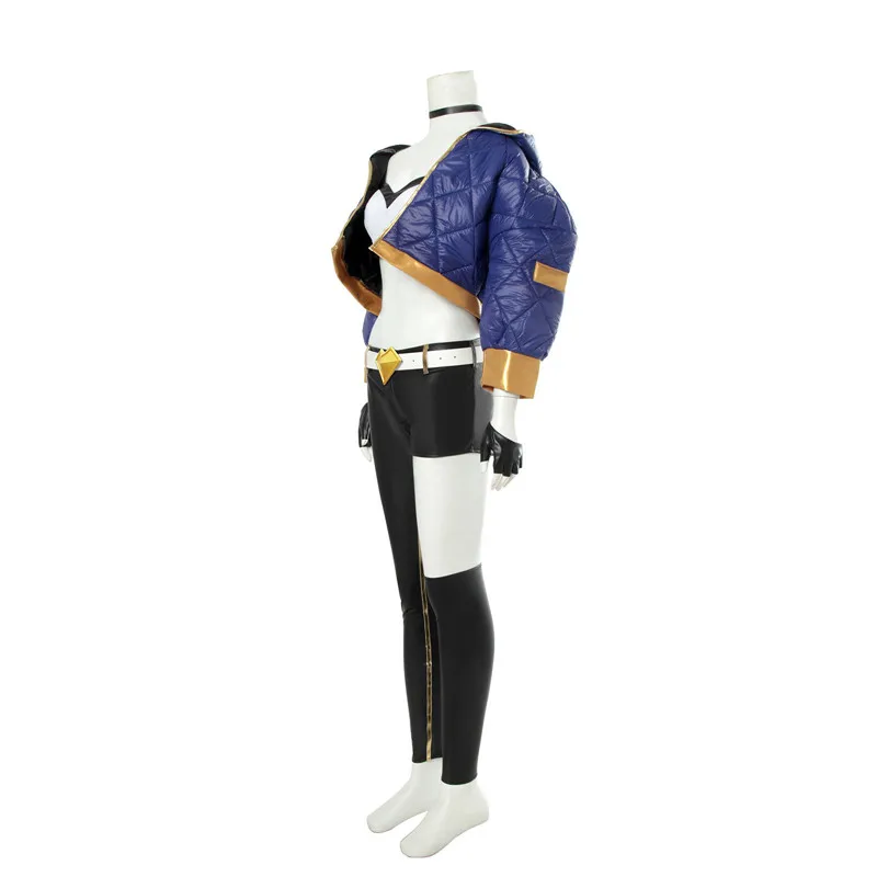 Горячая игра KDA Akali костюм для костюмированной игры крутая куртка брюки пояс перчатки полный комплект костюм