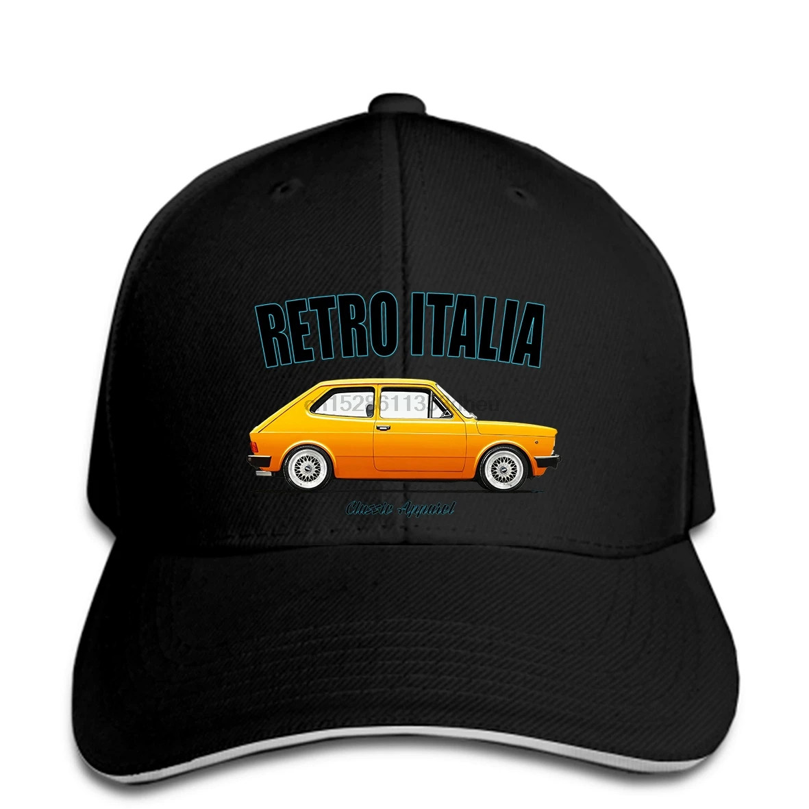 Бейсболка FIAT 127 серии 2. Ретро Италии. Классических автомобилей. ABARTH. Изменение snapback шляпа с остроконечным