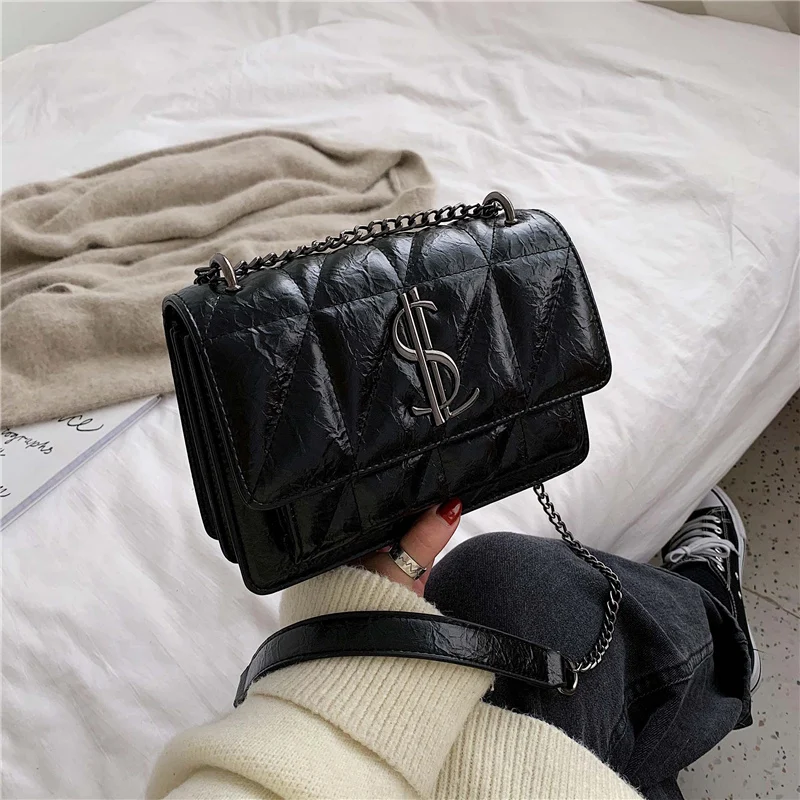 

Louis Brand Fashion Women Bag Leather Handbags Chain Shoulder Bag Small Flap Crossbody Bags for Women 2019 Messenger Bags Purse
