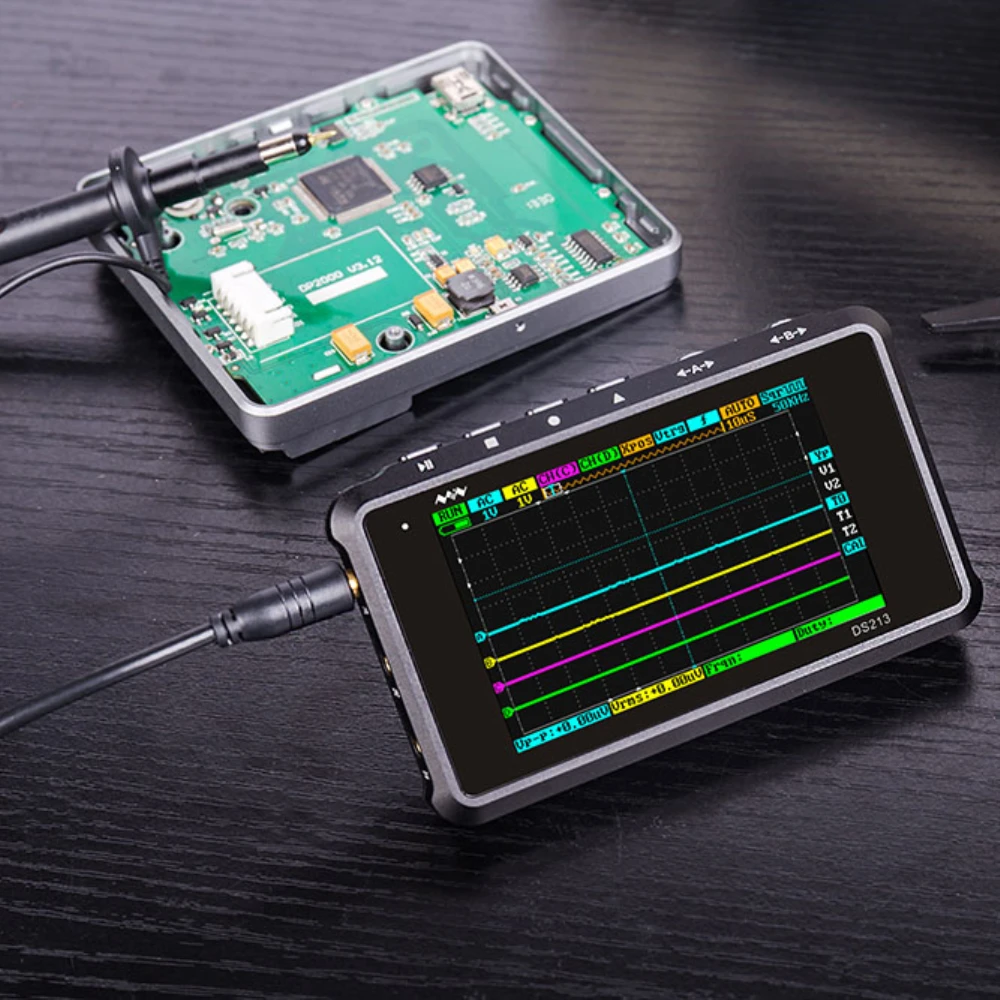 4 канальный 100 мс/с MINI Nano DSO213 DS213 Профессиональный Портативный цифровой