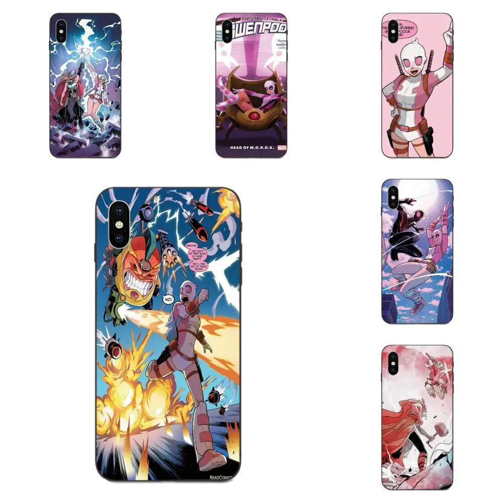 Забавный Gwenpool мягкий модный мобильный телефон для Xiaomi Mi Mix Max Note 2 2S 3 5X 6 6X 8 9T SE A1 A2 A3