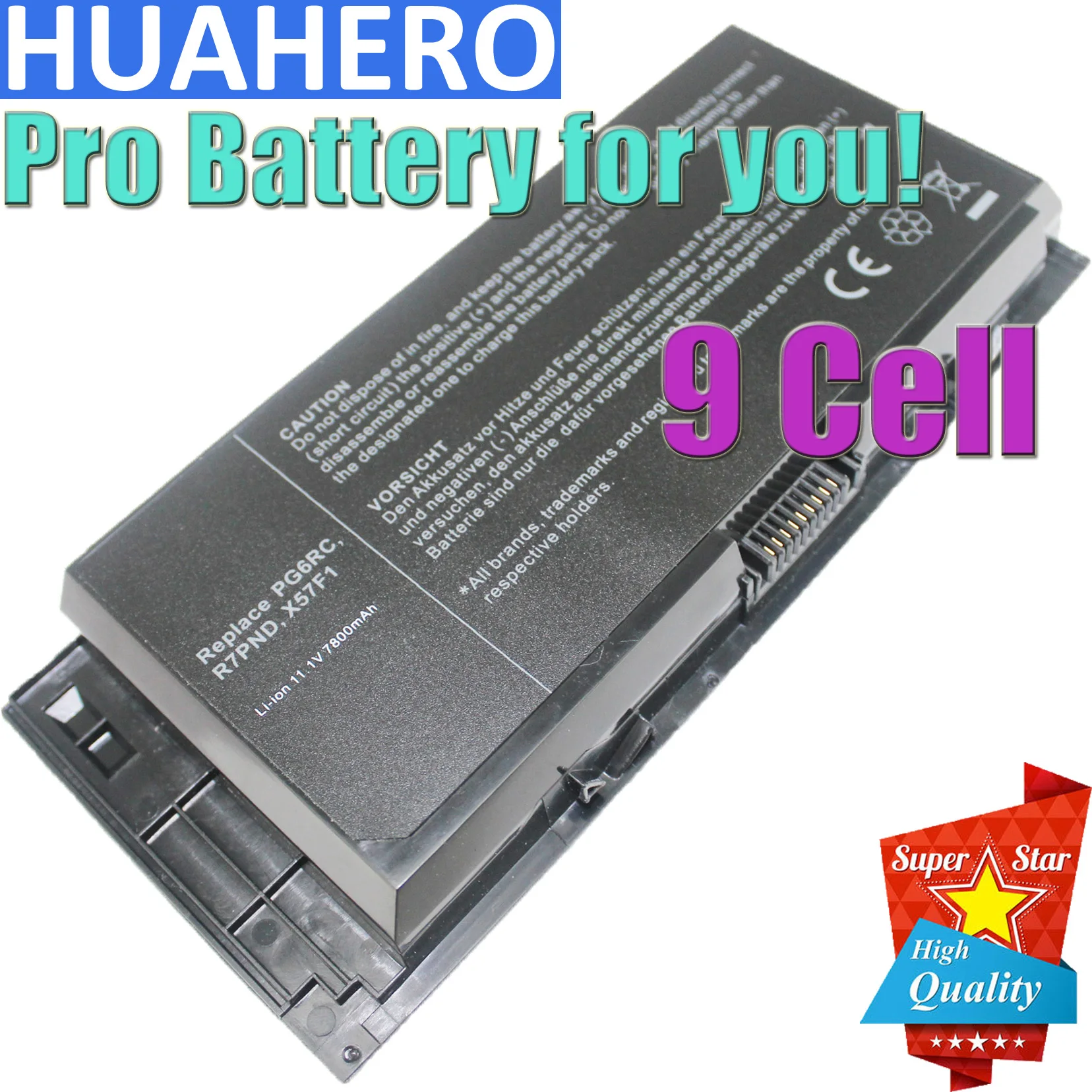 

HUAHERO 9 cell Laptop Battery For DELL Precision M6600 M6700 M6800 M4800 M4600 M4700 FV993 FJJ4W PG6RC R7PND OTN1K5 97KRM 9GP08