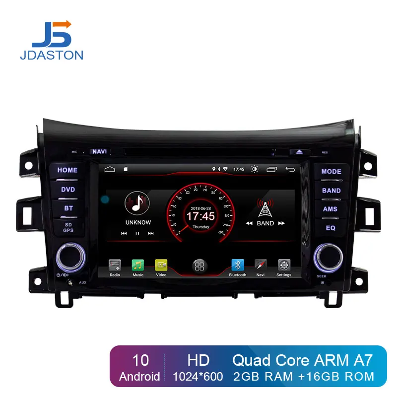Автомобильный DVD плеер JDASTON Android 10 0 для NISSAN NP300 Navara 2014 2018 мультимедийный GPS