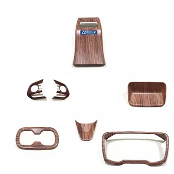 

ABS wood grain For Toyota corolla E210 Storage box Steering wheel water up Dashboard Frame Rear air outlet car accessories