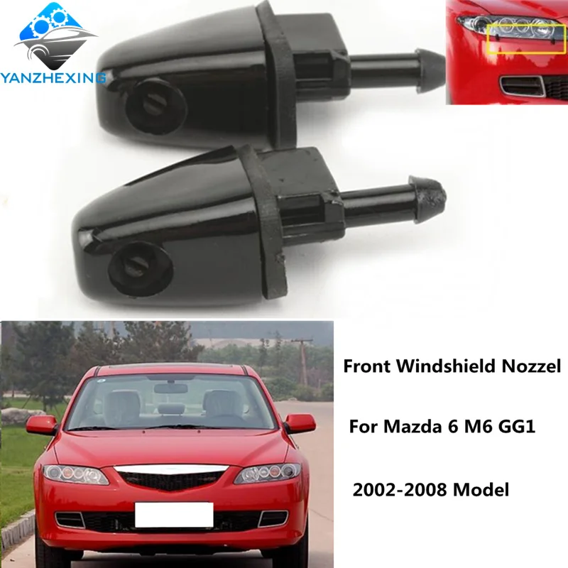 

2pcs/lot Headlight Washer Nozzle Headlight Spray Nozzle GR1A-51-8G0A For Mazda 6 Left=Right