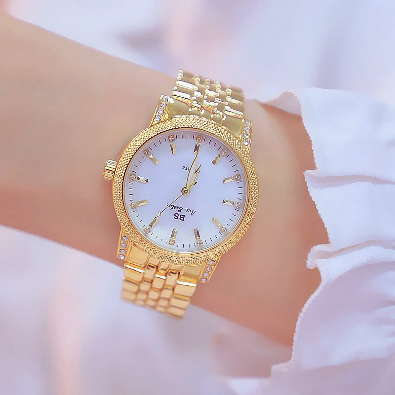 

2019 Gold Elegant Leopard In Tree Mk Stainless Steel Import Japan Movt Analog Fashion Gold Women Watches Quartz Golden Clock