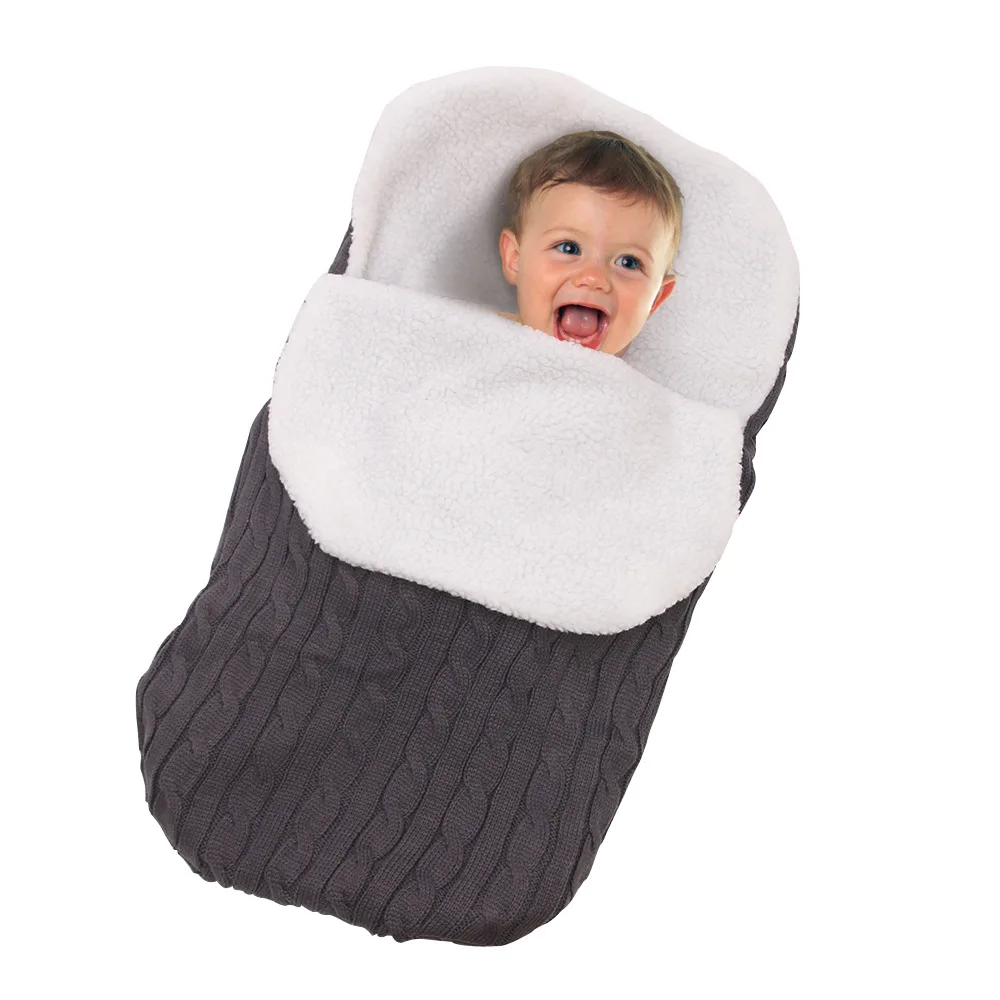Quente da Criança Bolsa de Dormir Carrinho de Bebê com Cobertor de Encomendas para o Envoltório do Bebê do Algodão Outono Inverno Recém-nascidos Algodão Recebendo Cobertor do 10 de Dormir Carrinho De Bebê Com Cobertor