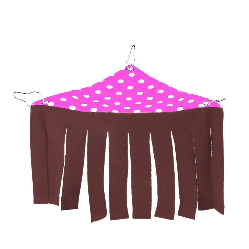 Темно-коричневый Small Pet Corner Hideout Guinea Pigs Ferrets Fleece Tent Hedgehogs Rabbits Toys 449E - Цвет: Темно-коричневый