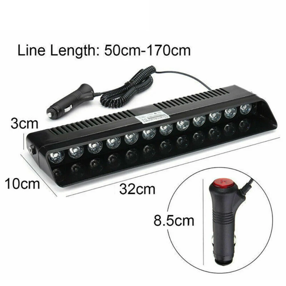 Грузовики светодиодные лампы для работы Янтарный стробоскоп 12 Вт 14 режимов