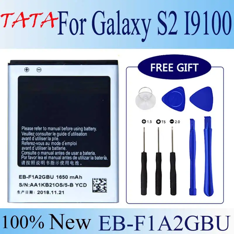 For Galaxy S2 I9100 I9050 B9062 I9108 I9103 I777 Genuine Phone Battery EB-F1A2GBU 1650mAh Replacement Samsung | Мобильные телефоны