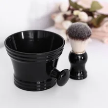 2 шт./компл. черный Для мужчин чистка лица легкие домашние помазок для бритья для путешествий с мыло чаша подарок Портативный Многофункциональный борода