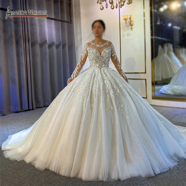 LUXURY Wedding Dress SULTANA Dubai Luxury Heavy Beading Wedding Dress  Sparkling Bridal Dress 2023 Real Work - Etsy