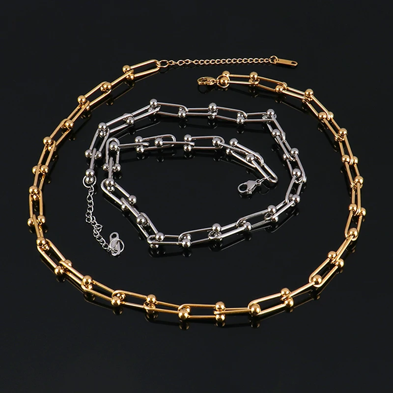 Stainless Steel Chunky Necklace Stainless Steel Jewelry Chunky
