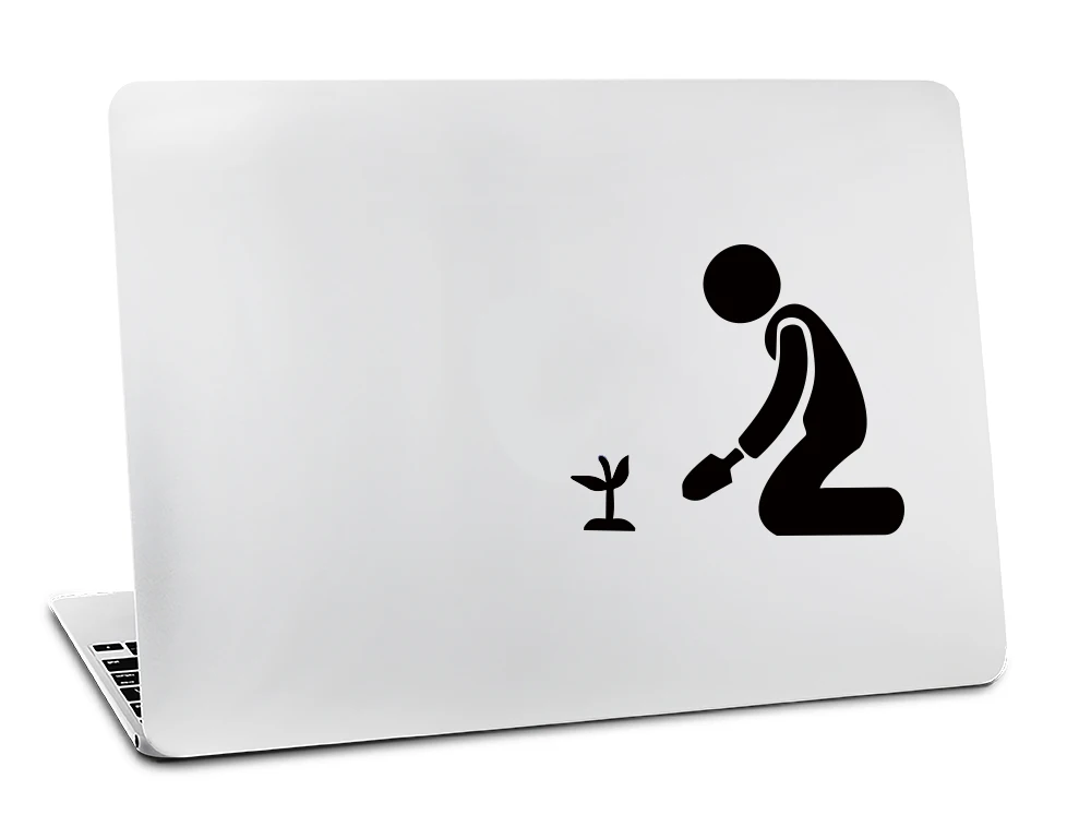 Змея выползает из логотипа черный Креативный дизайн наклейка для apple Mac Air 11 12 13 для Mac Pro 13 15 17 retina виниловая наклейка на стену - Цвет: H3009