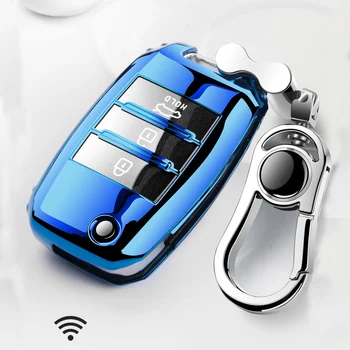

Soft TPU Key Case Cover For KIA K3 K2 Cachet K4 K5 Fcrte Kxcross KX7 KX5 Folding Remote Car Styling Shell Women