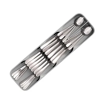 

Dropshipping Kitchen Drawer Organizer Tray Spoon Cutlery Separation Finishing Storage Box Cutlery Kitchen Storage Organization