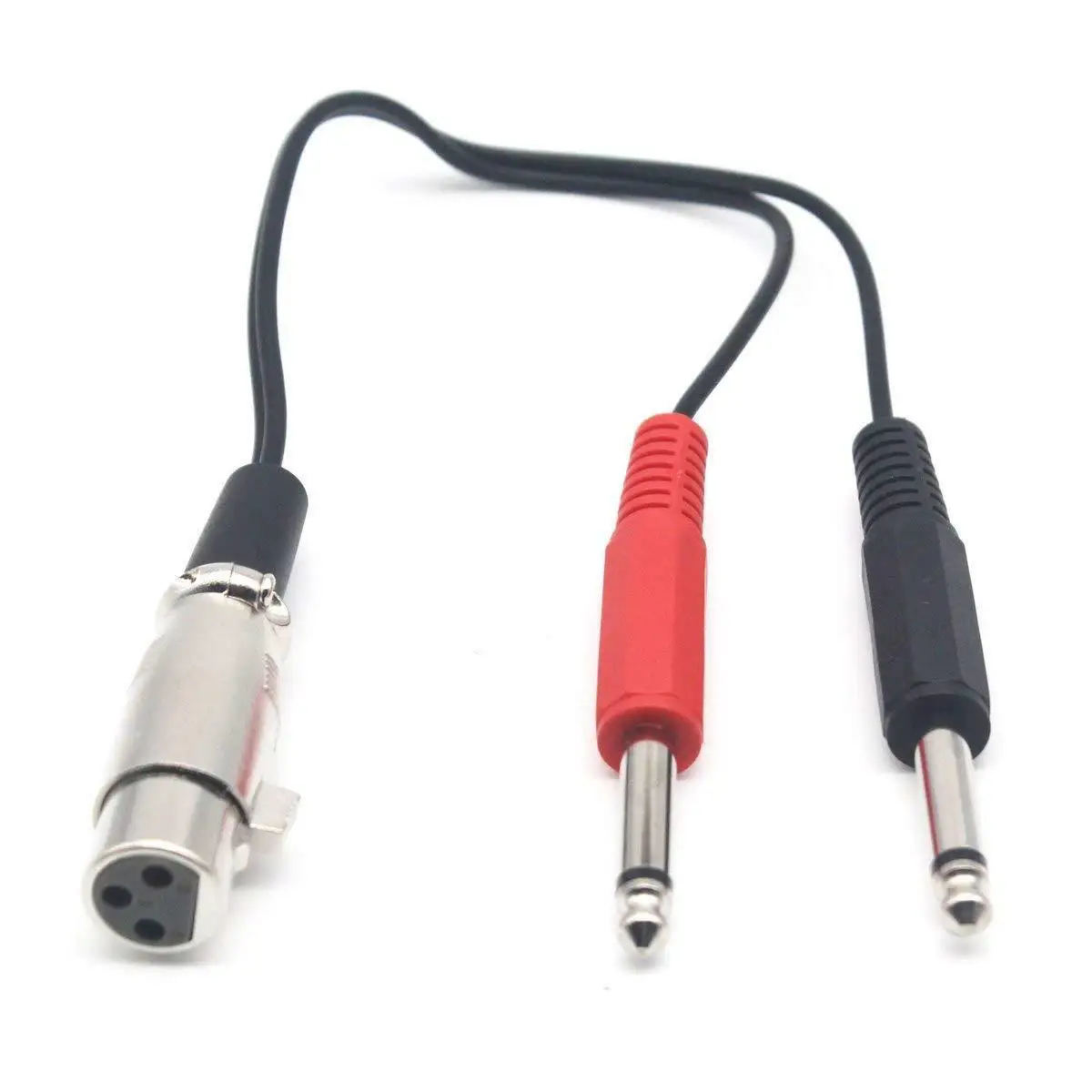 

1FT XLR Сделано в Китае 3-Pin Женский Джек 2 6,35 мм Мужской подойдет как для повседневной носки, так микрофон адаптер кабель Шнур