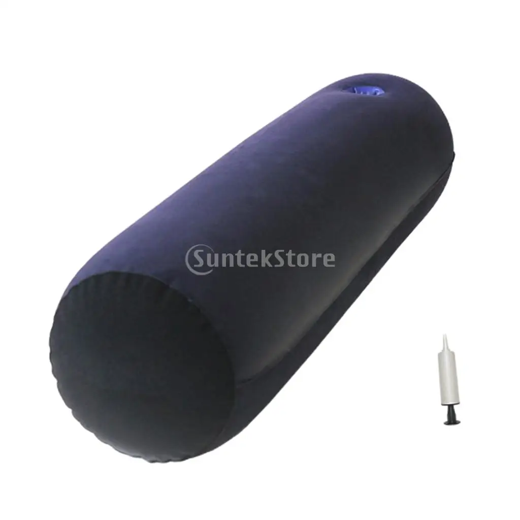 PVC Inflatable Air Pillow Wedge with Inflator Folding Couples Games Love Positions Gesture Assistant Pad Cushion Mat AdultsToys