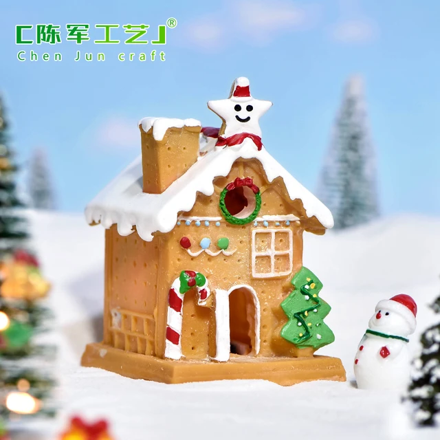 Dollhouse Christmas Decorations Miniature  Resin Dollhouse Furniture Kit  Toys - Figurines & Miniatures - Aliexpress