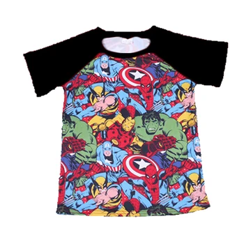 

kid summer short sleeve T shirt Super Hero 0-16T Cute Baby Boys T Shirt boys baby children clothes round neck baby boy t shirts