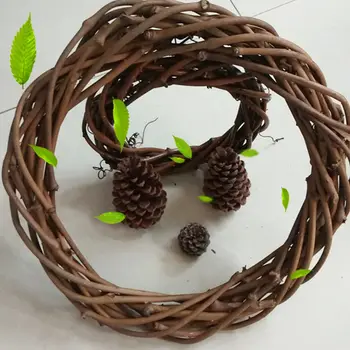 

Dark Willow Ring Natural Wicker Wreath Base x 25cm Christmas ZJM1003