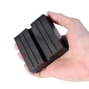 

Repair Jack Rubber Guard Pad Square Slotted Frame Rail Floor Black 75*75*25mm Universal Auto Value Durable Useful
