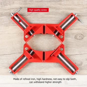 

New Multifunction 90 Degree Right Angle Clip Picture Frame Corner Clamp 100MM Mitre Clamps Corner Holder Woodworking Tool