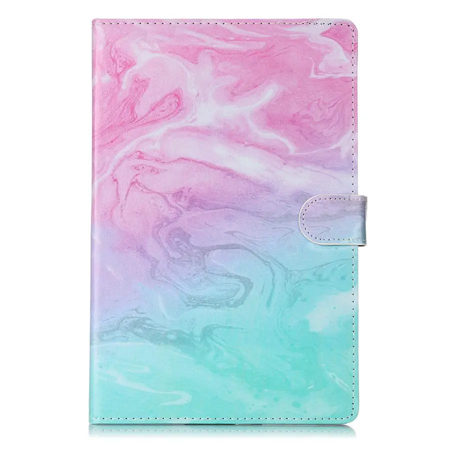 Мраморный PU кожаный чехол для выпуск samsung galaxy Tab S5E s5e 10,5 T720 SM-T720 T725 слоты для карт чехол для планшета+ пленка+ ручка - Цвет: FLDL
